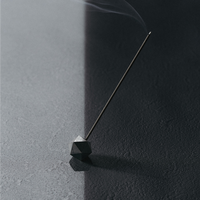 Abalone shell black incense set