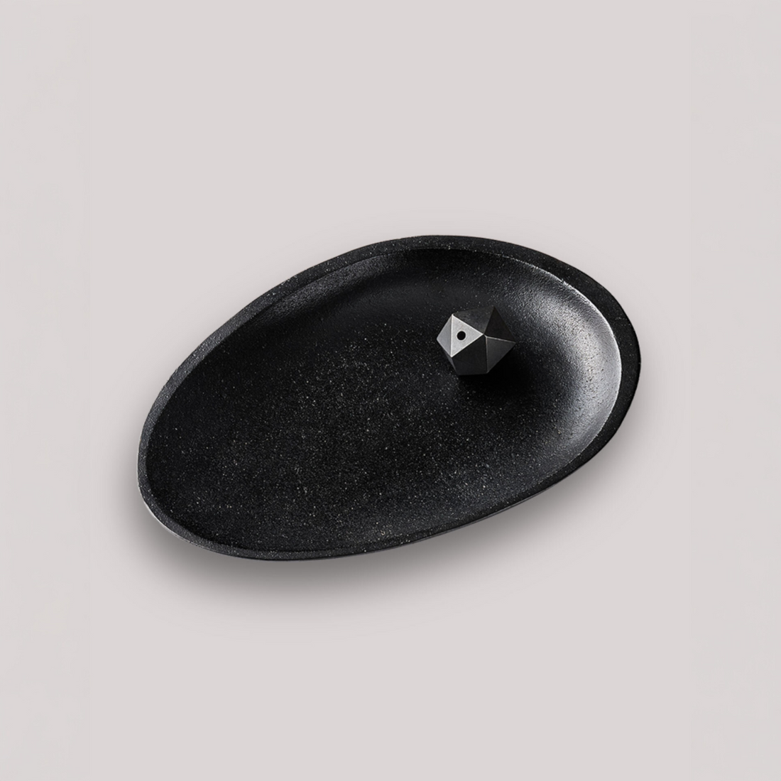Abalone shell black incense set