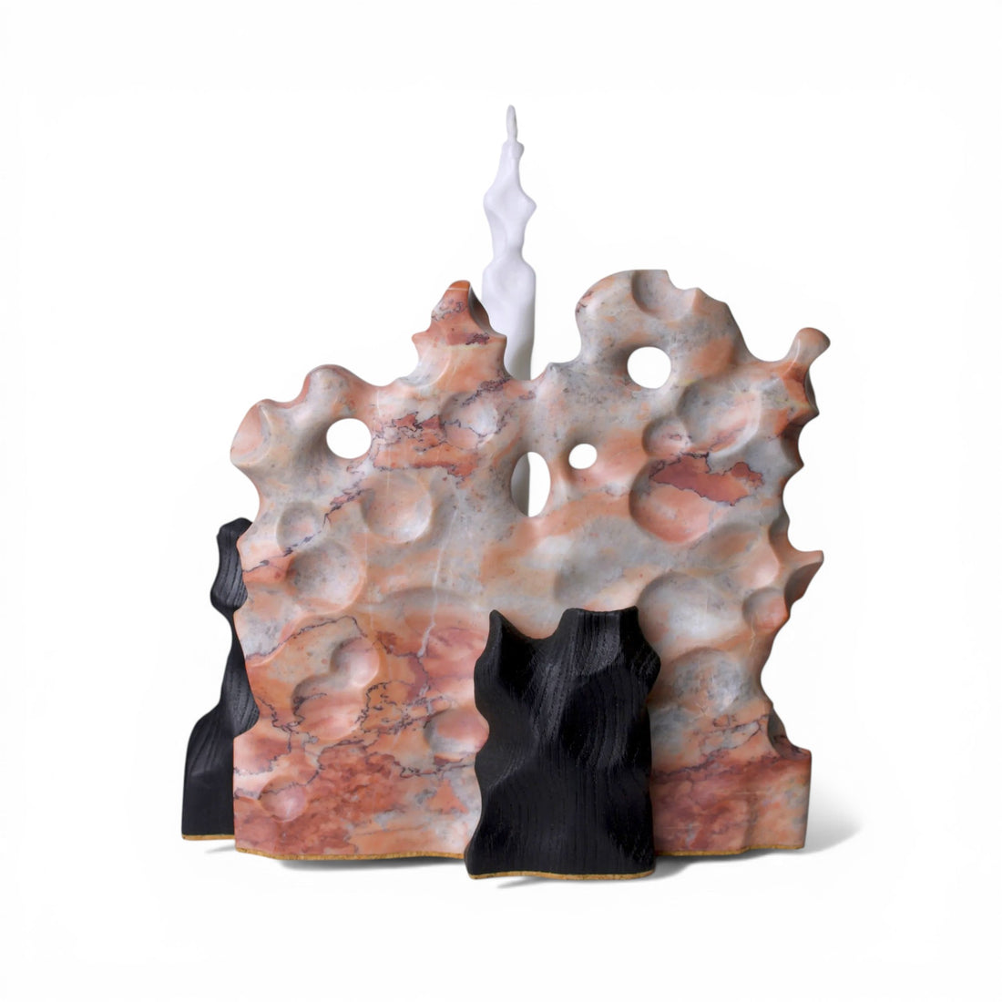 Pink Dream – Repurposed Wood Candle Holder