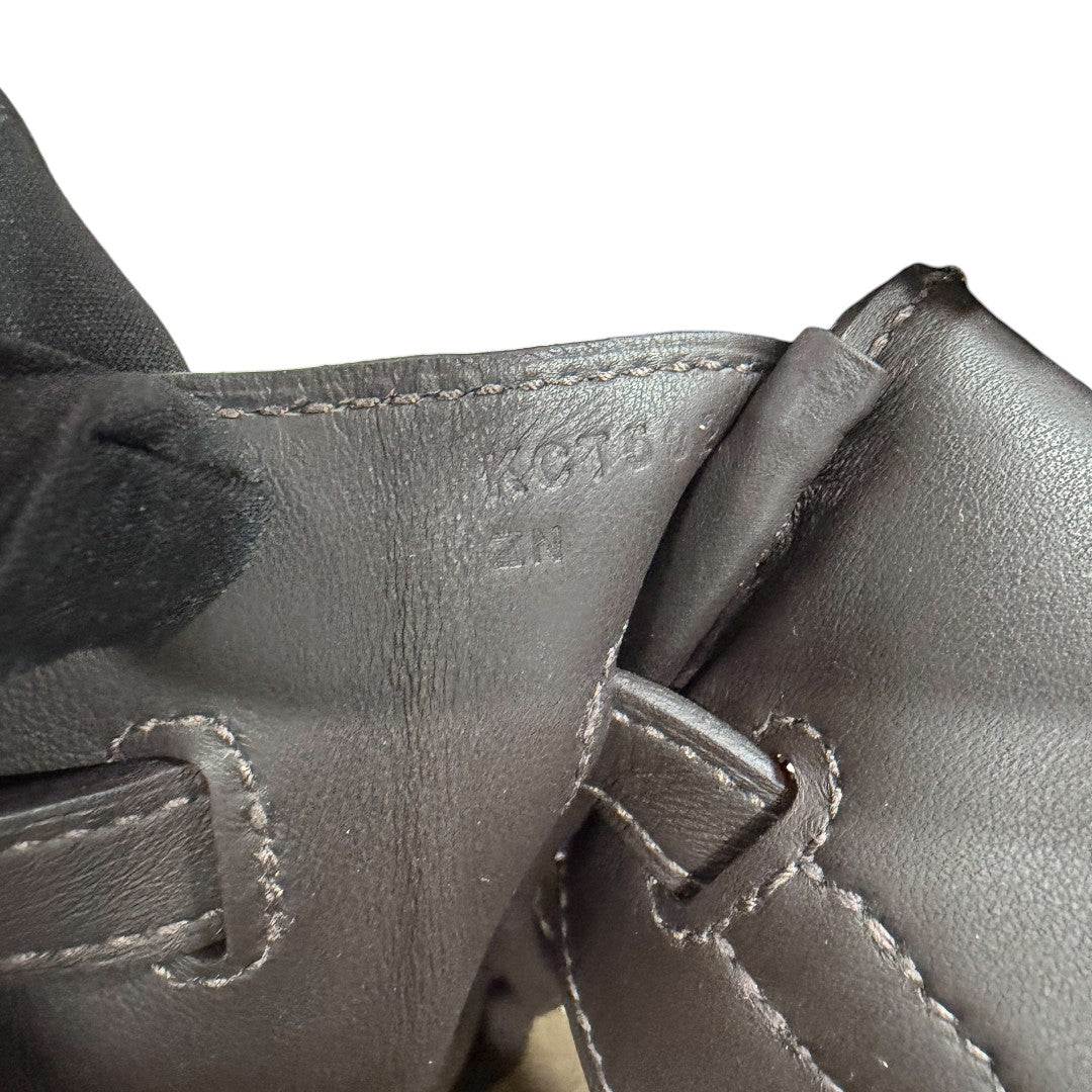 HERMÈS エルメス バーキン 25 カーゴ ムース (19) エコルセ (4C) トワルゴエラン スイフト シルバー金具 K刻印