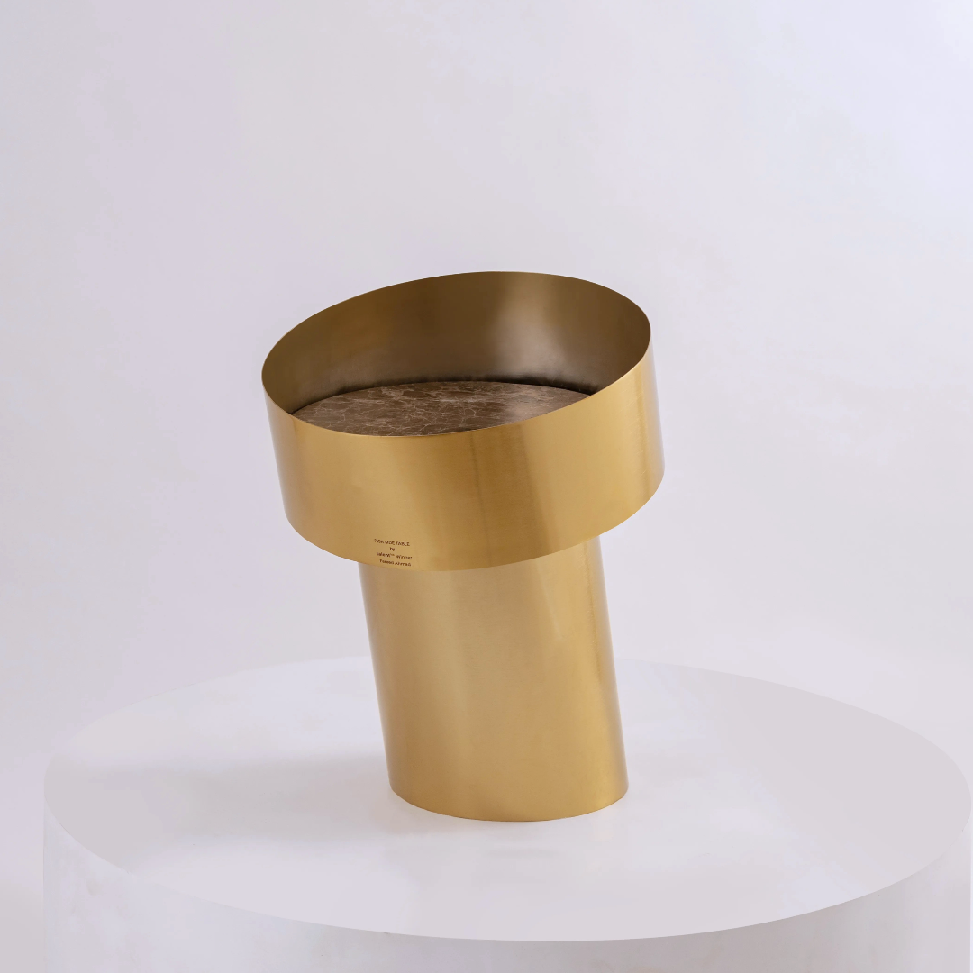 Pisa – Iron & Marble Side Table