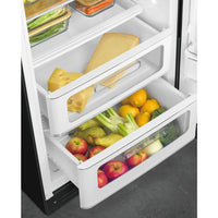SMEG 50's レトロ 冷蔵庫 FAB28 ブラック