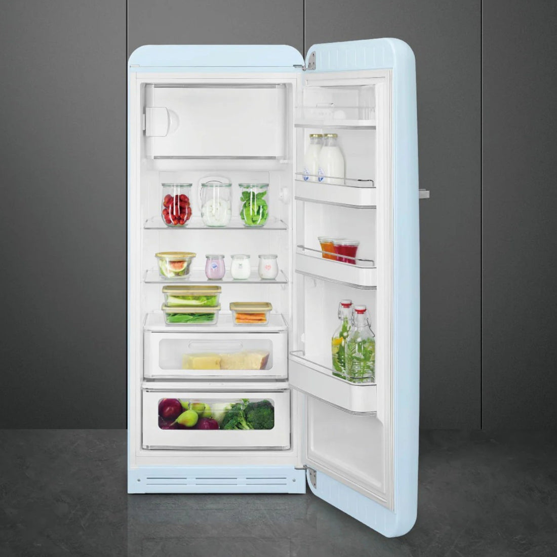 SMEG 50's レトロ 冷蔵庫 FAB28 パステルブルー