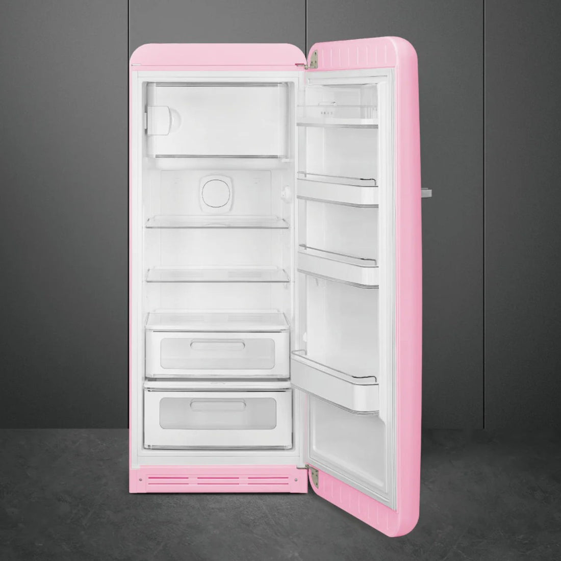 SMEG スメッグ ☆レトロ1ドア冷蔵庫 FAB28 イタリア製 ピンク☆右開き SMEG 50's レトロ 冷蔵庫 FAB28 ピンク – ENTown