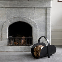 Woody Basket Black Stained Oak