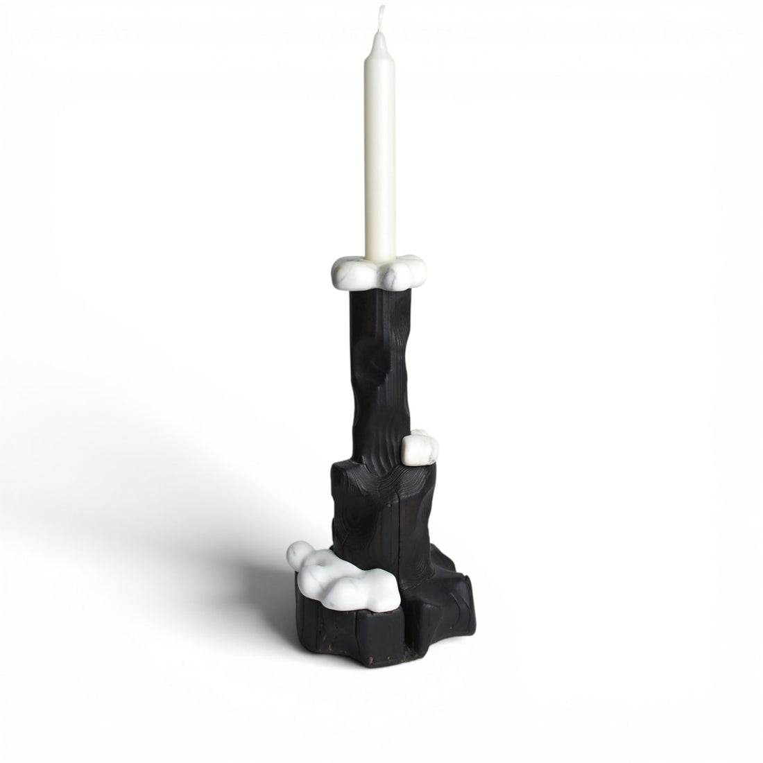 Cumulus Black Candle Holder