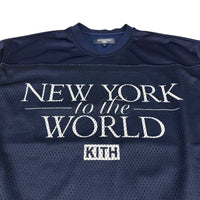 KITH NY TO THE WORLD BIG APPLE MALIK LONG SLEEVE MESH JERSEY｜OKUBO MEGANE