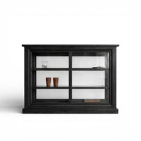 OBSIDIAN GLASS CABINET