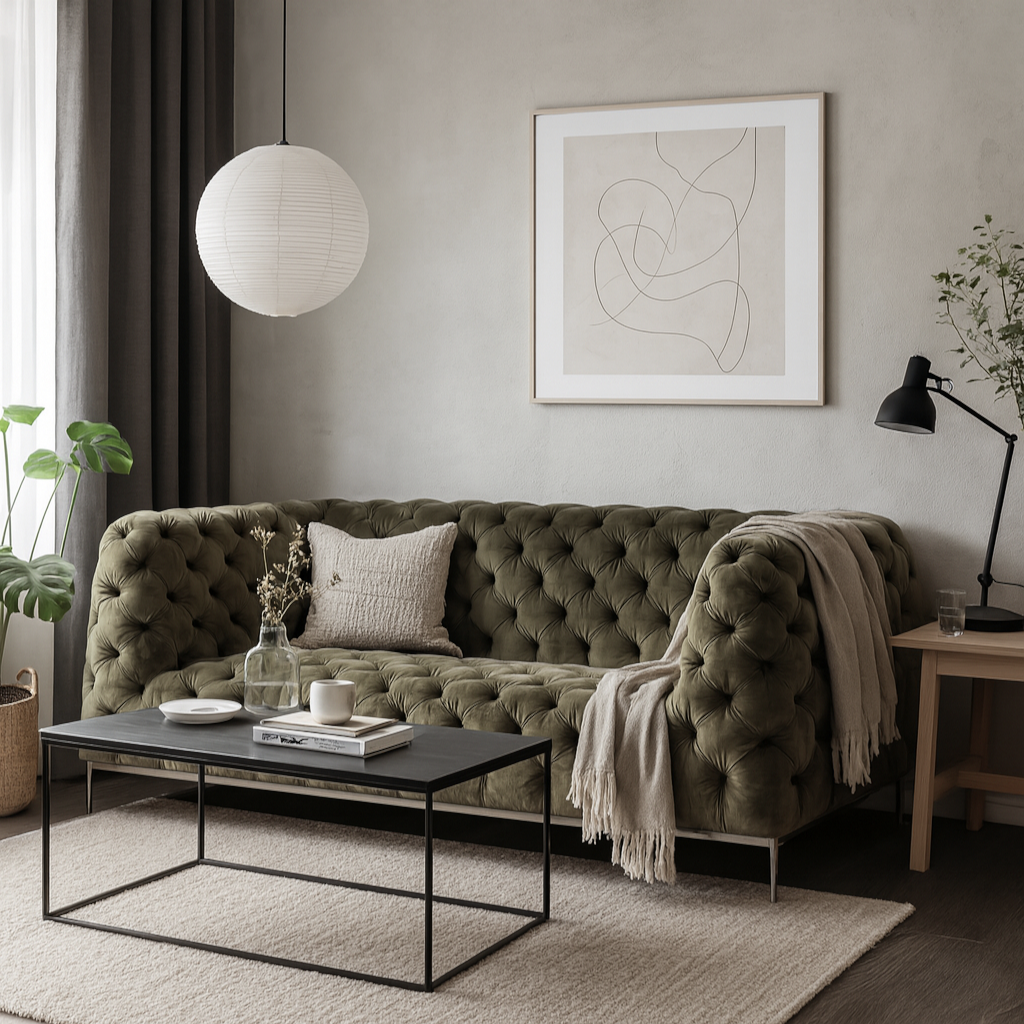 ENT SOFA 2.5P GREYISH OLIVE