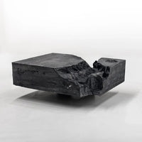Black Concrete Brutalist Table