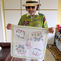 Café Sketch Bandana White｜The Stylist Japan