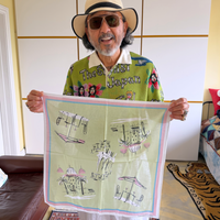 Café Sketch Bandana Light Green｜The Stylist Japan