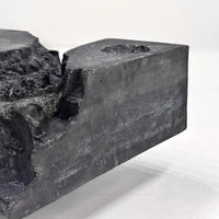 Black Concrete Brutalist Table