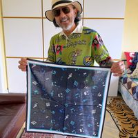 Music Note Bandana Navy｜The Stylist Japan