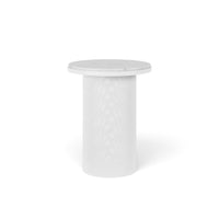 Pedestal Table White / Carrara