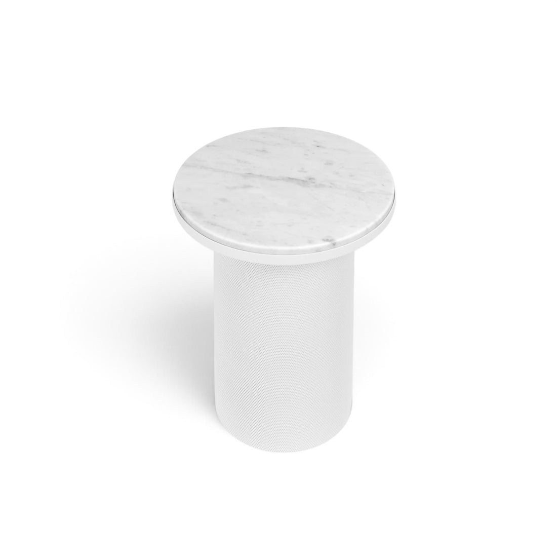 Pedestal Table White / Carrara