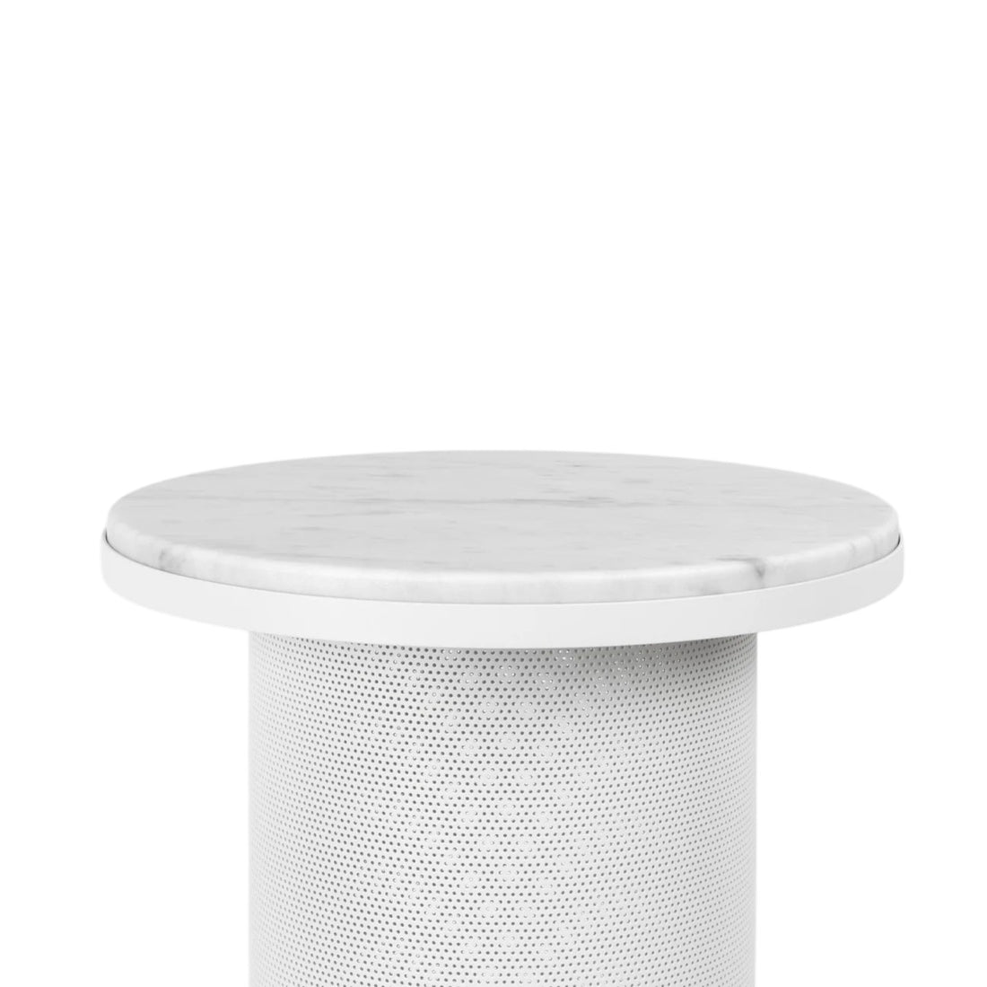 Pedestal Table White / Carrara