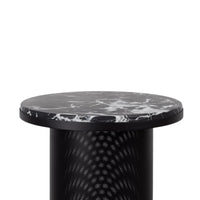 Pedestal Table Black / Marquina