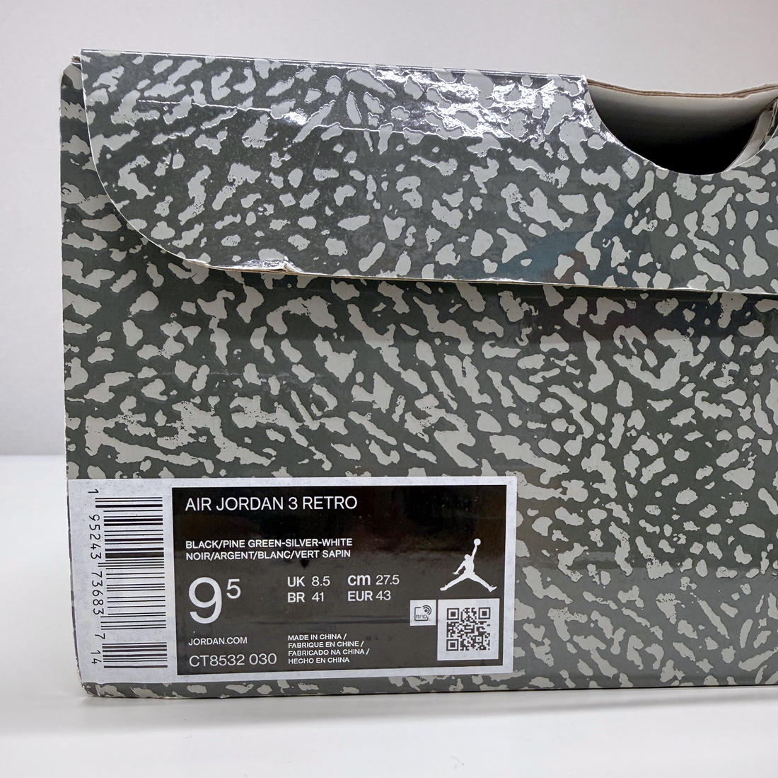 NIKE Air Jordan 3 Retro “Pine Green” 27.5cm｜OKUBO MEGANE